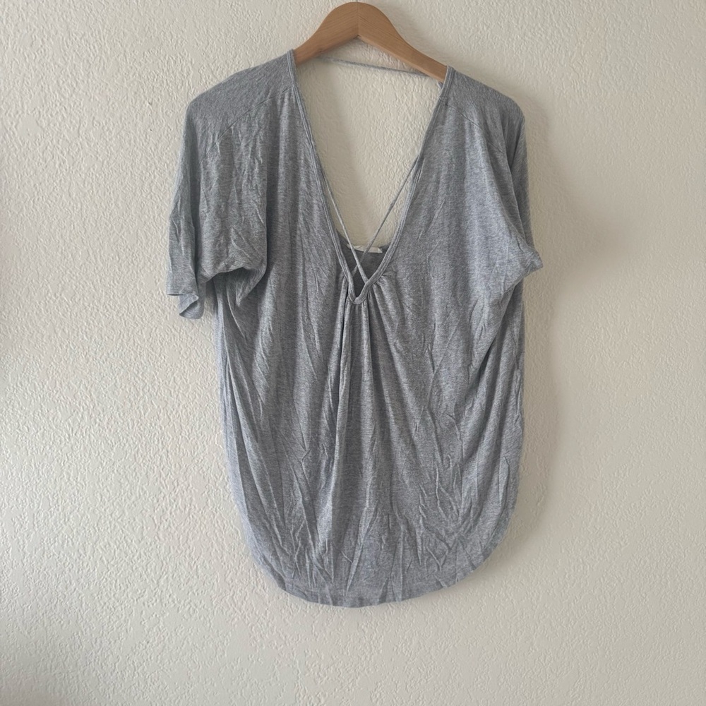 Lush from Nordstrom Cross Front Jersey Top